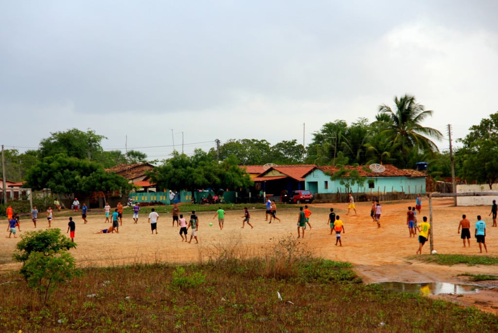 Partida de futebol  no Piauí