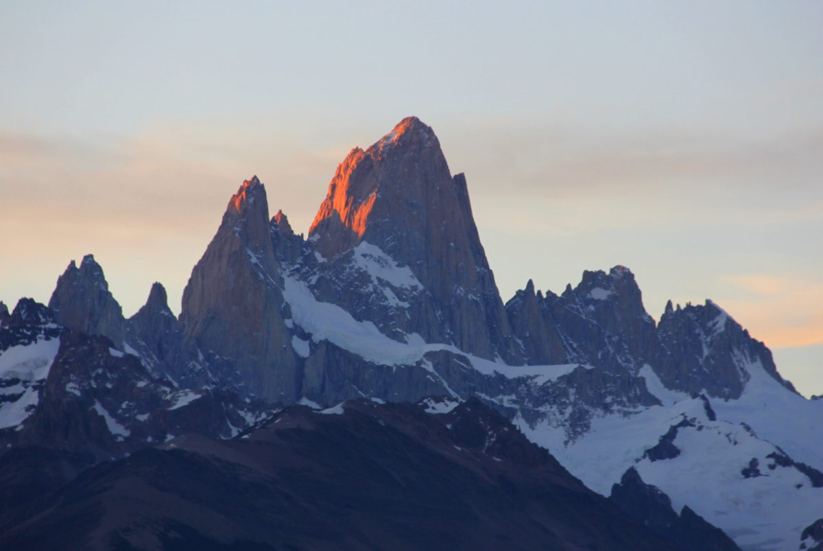 El Chaltén e o imponente Cerro Fitz Roy