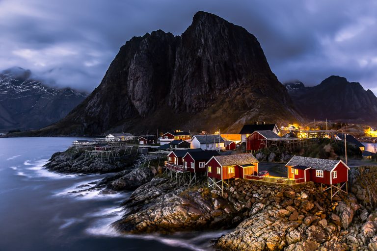 As Ilhas Lofoten na Noruega